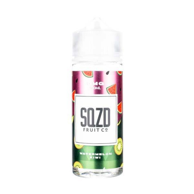 Watermelon Kiwi 100ml Shortfill E-Liquid by SQZD F...