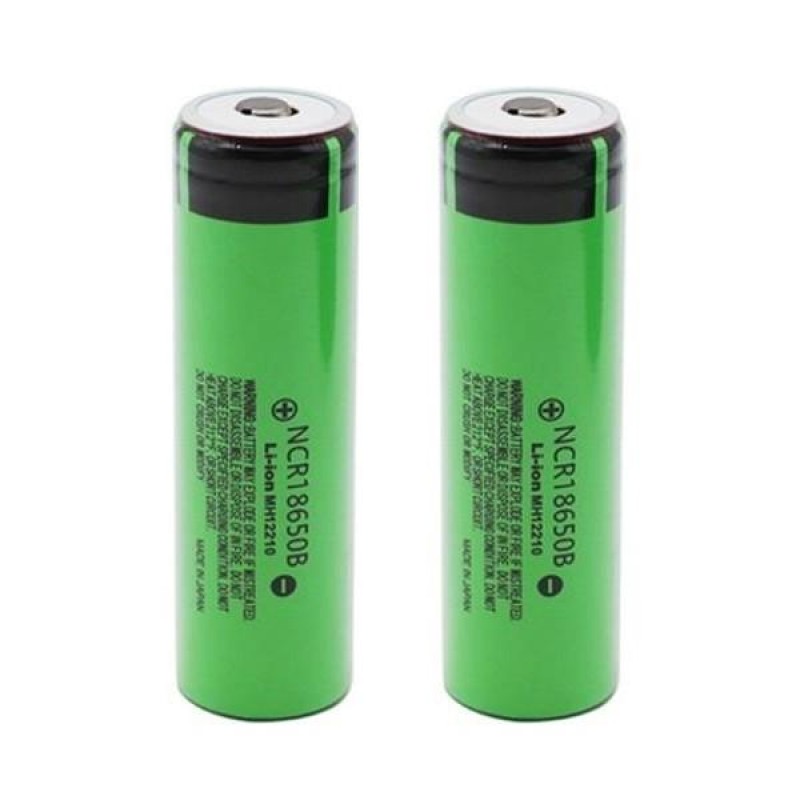 NCR 18650-B 3400mAh Battery by Panasonic - Pack of...